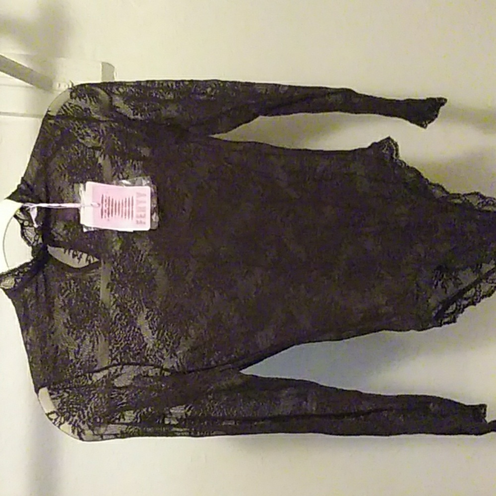 Black lace bodysuit